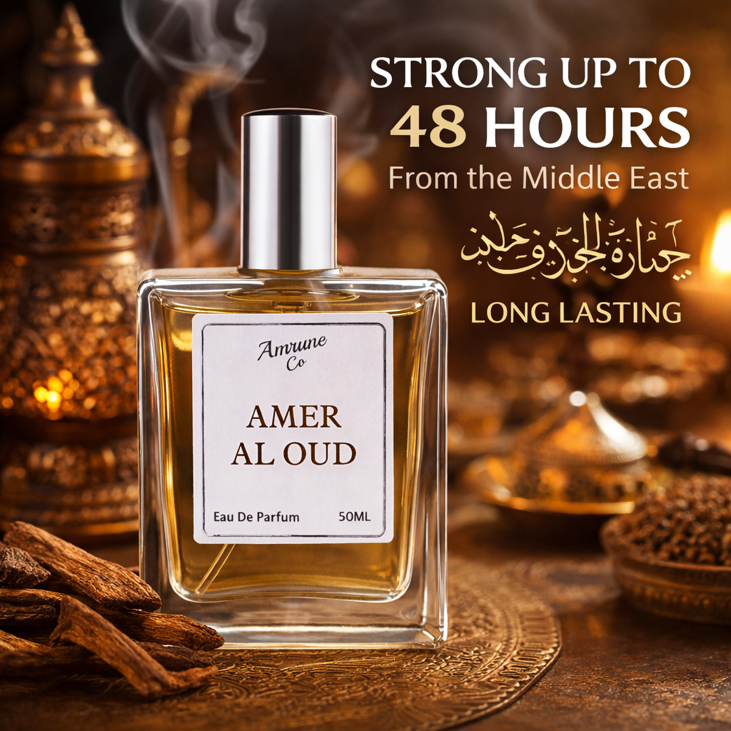 Amer Al Oud EDP 50ml | Inspired by Oud & Amber | Rich Warm Masculine | Long-Lasting Luxury Perfume for Men