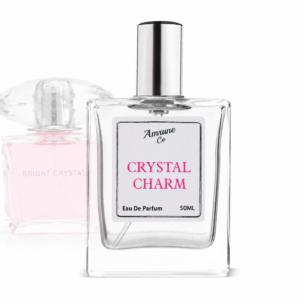 Amrune Co Crystal Charm EDP for Women 50ml | Inspired by Ver"ace Bright Crystal Floral Fruity