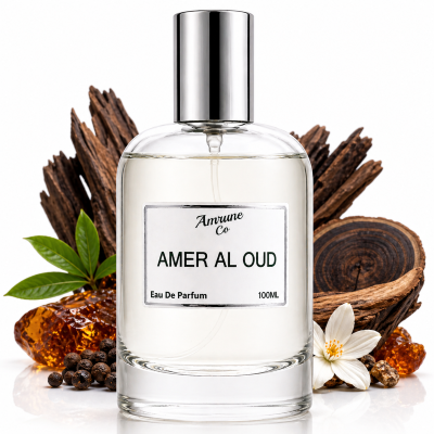 Amrune Co Amer Al Oud EDP 100ml For Men | Inspired by Ameer Al Oud | Oud Amber Floral Spicy