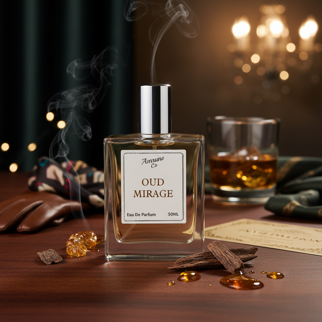 Oud Mirage | Luxury Woody Amber Oud EDP | Intense Long Lasting Incense Fragrance | Perfume for Men | 50ml