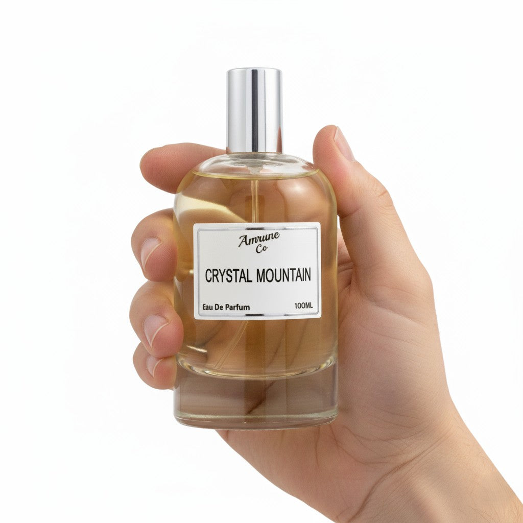 Crystal Mountain EDP 100ml | Inspired by Silver Mountain Water | Citrus Green Fresh Spicy | Long-Lasting Luxury Perfume for Men