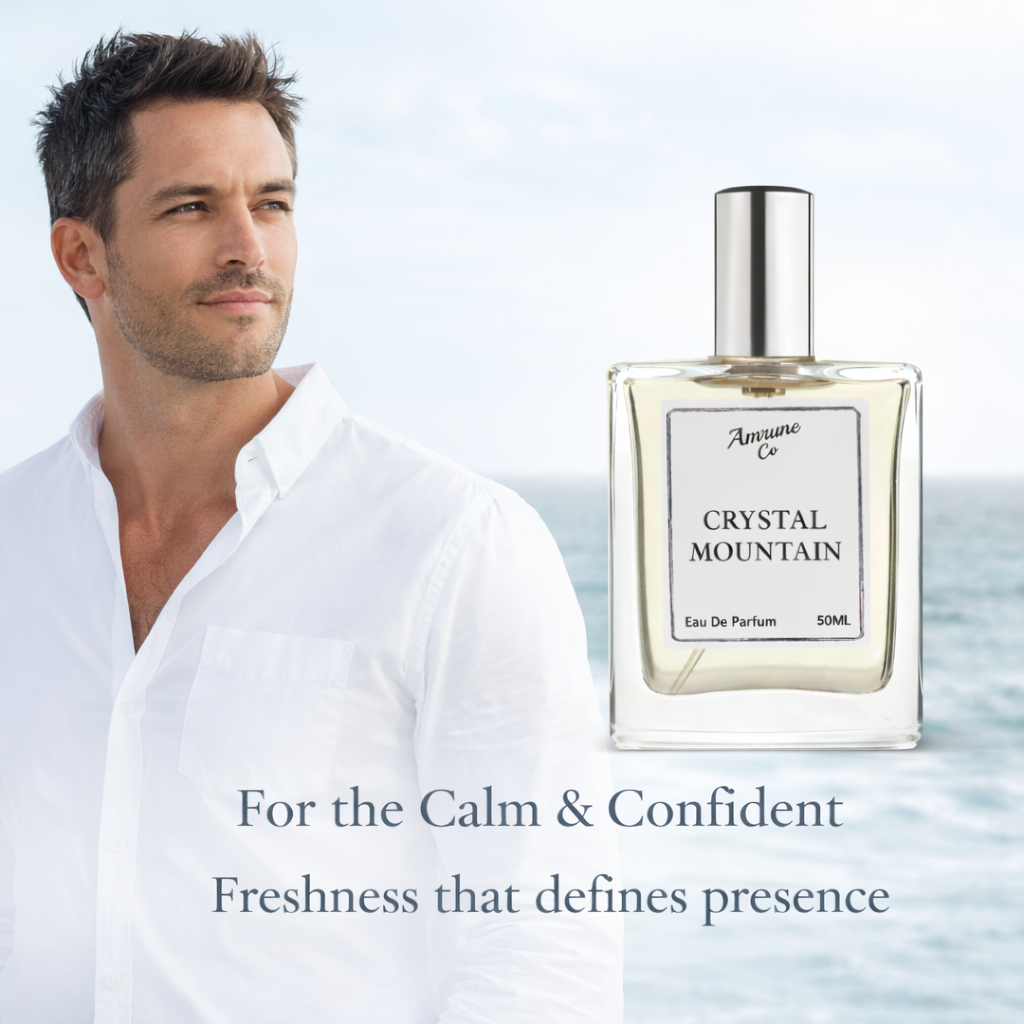 Crystal Mountain EDP 50ml | Inspired by Sílvér Móuntàín Water | Citrus Green Fresh Spicy | Long-Lasting Luxury Perfume for Men