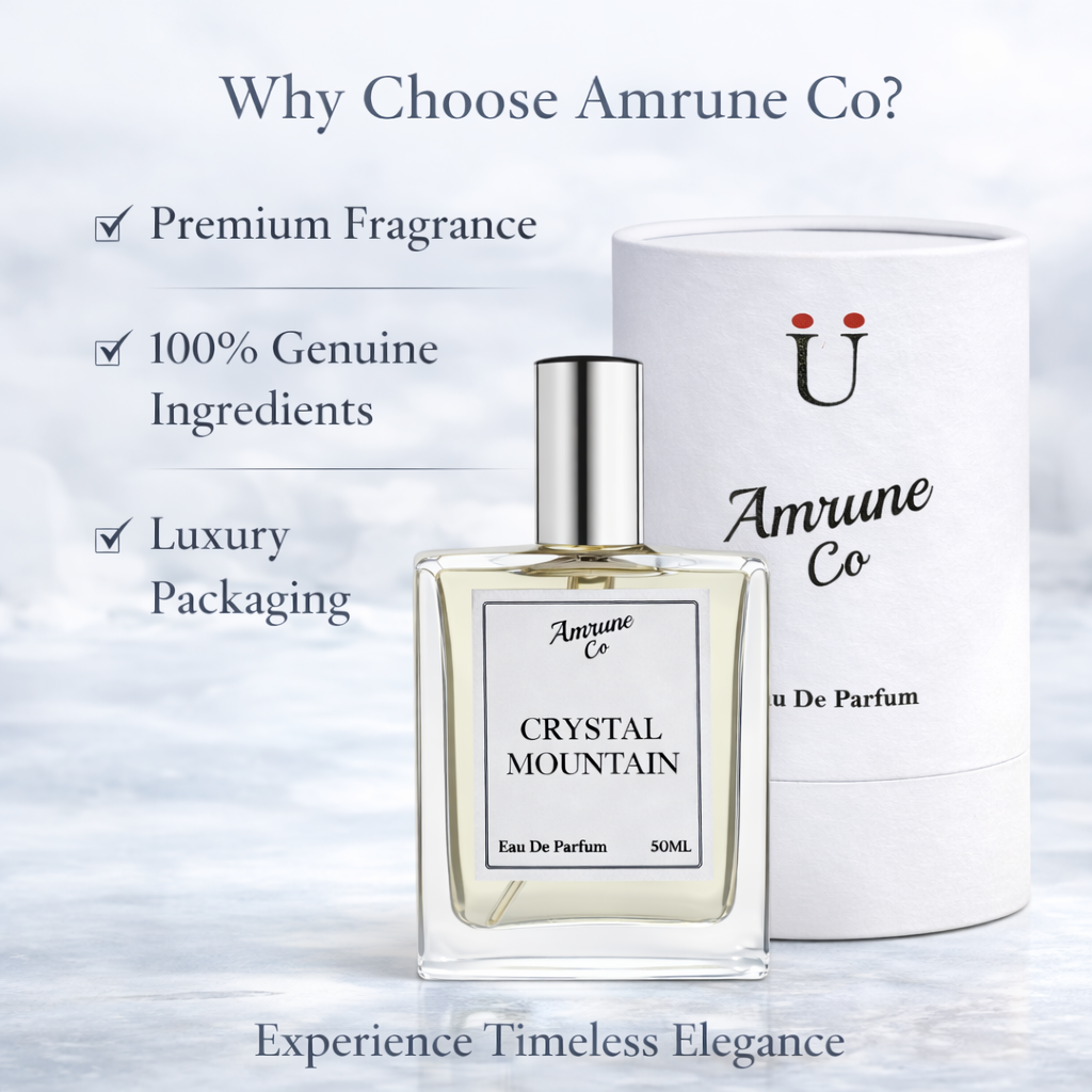 Crystal Mountain EDP 50ml | Inspired by Sílvér Móuntàín Water | Citrus Green Fresh Spicy | Long-Lasting Luxury Perfume for Men