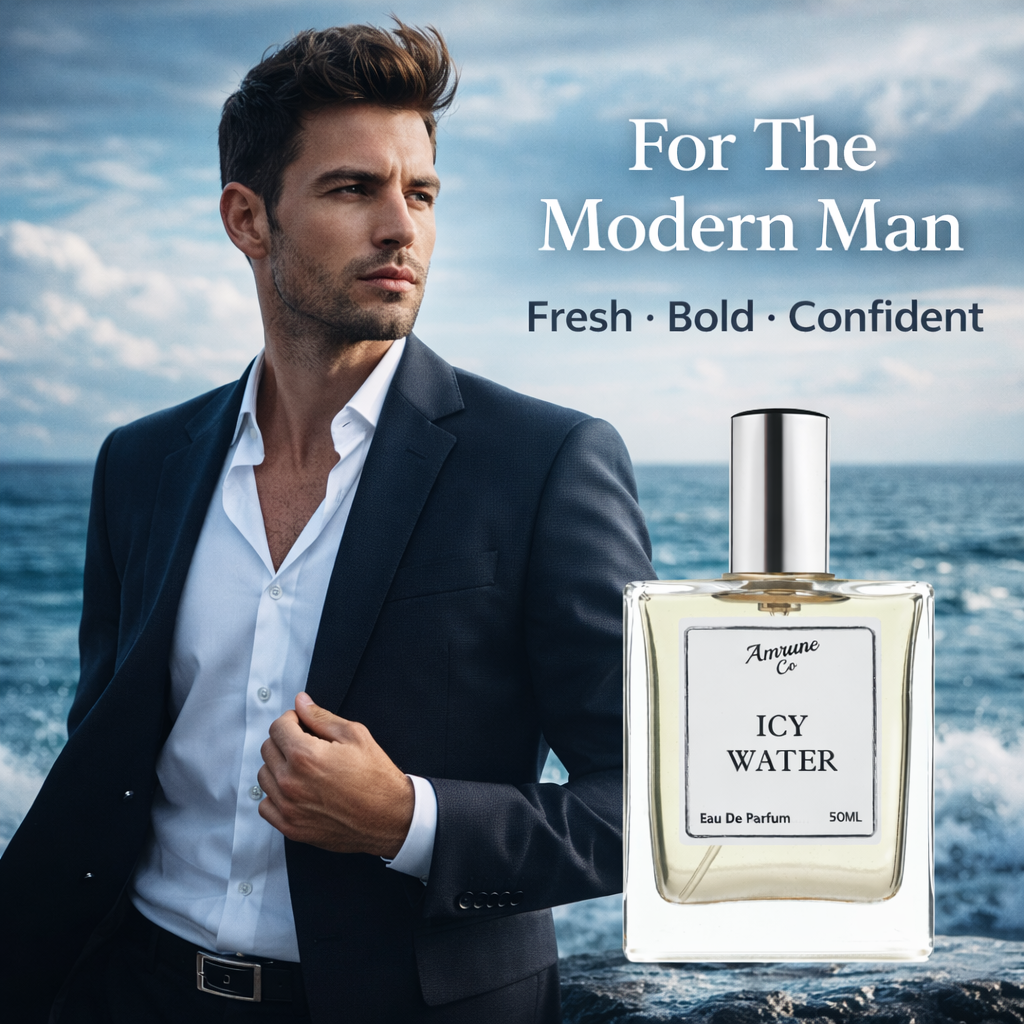 Icy Water EDP 50ml | Inspired by C@ol W@ter | Fresh Marine Aquatic Musk | Long-Lasting Luxury Perfume for Men