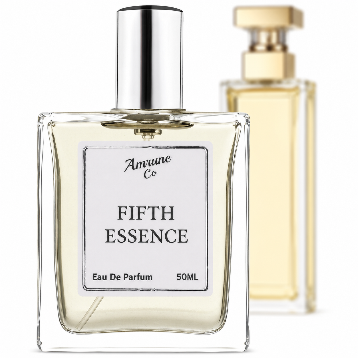 Amrune Co Fifth Essence EDP 50ml for Women & Girls | Inspired by Eli"abeth Arden 5th Avenue | White Floral & Woody Fragrance