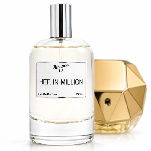 Amrune Co Her in Million EDP 100ml For Women | Inspired by Pa"co R"ba"ne Lady Míllíón | Raspberry Gardenia Honey