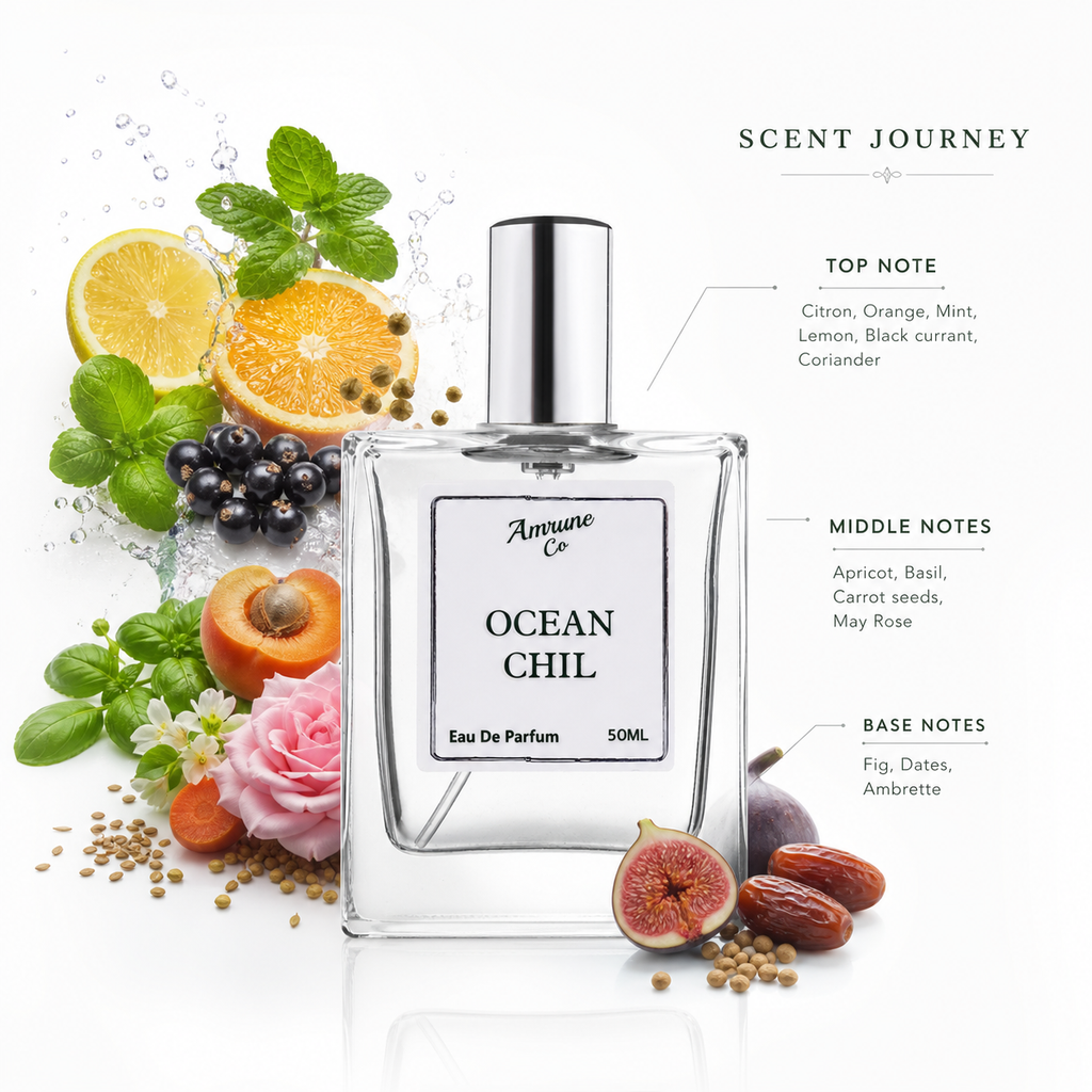 Ocean Chil EDP 50ml | Inspired by Pàcífíc Chíll | Citrus Fruity Aromatic | Long-Lasting Luxury Perfume for Men