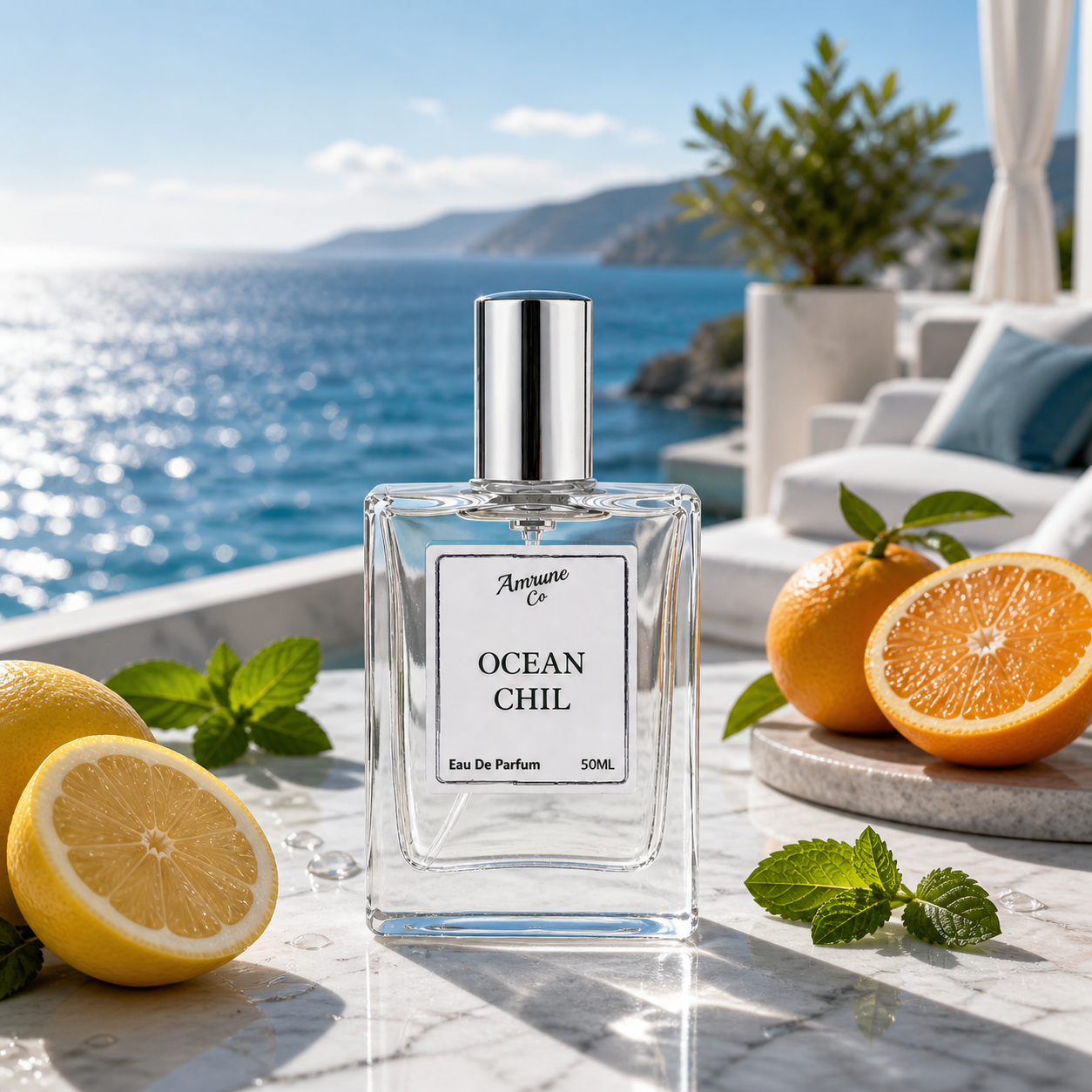 Ocean Chil EDP 50ml | Inspired by Pàcífíc Chíll | Citrus Fruity Aromatic | Long-Lasting Luxury Perfume for Men