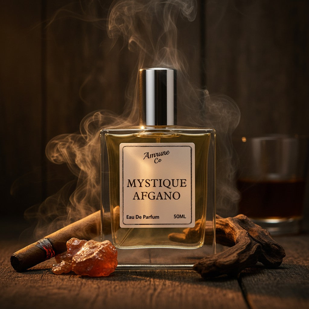 Mystique Afgano | Inspired by Black Afgano | Luxury Man Eau De Parfum | Amber Tobacco Oud | Afgano Perfume for Men | Strong & Long Lasting Fragrance | 50ml