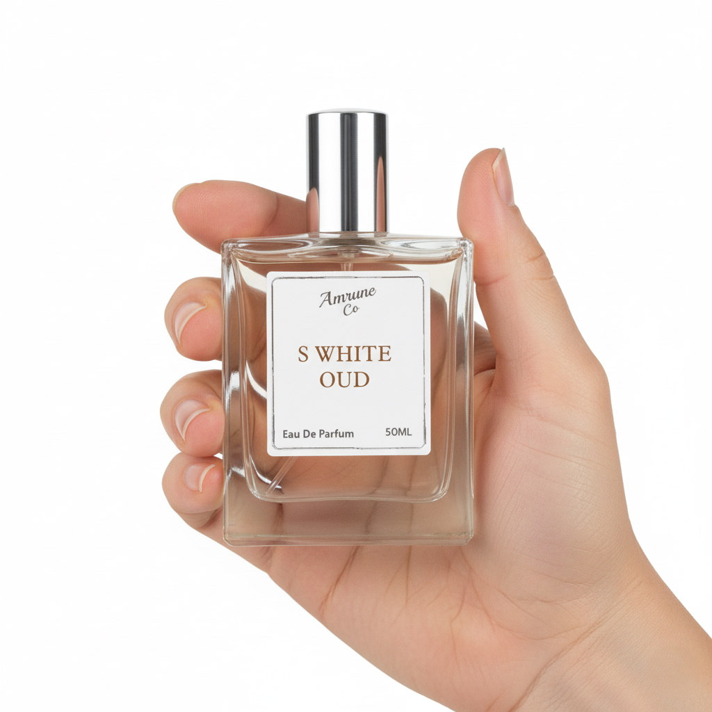 S White Oud | Fresh Spicy Oud Amber Unisex EDP | Intense Long Lasting Luxury Perfume for Men & Women | 50ml