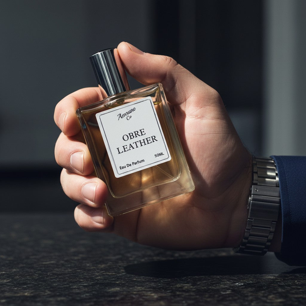 Obre Leather | Inspired by TF O@bre L@ather | Luxury Men Eau De Parfum | Leather Patchouli Spicy | Perfume for Men | Strong & Long Lasting Fragrance | 50ml