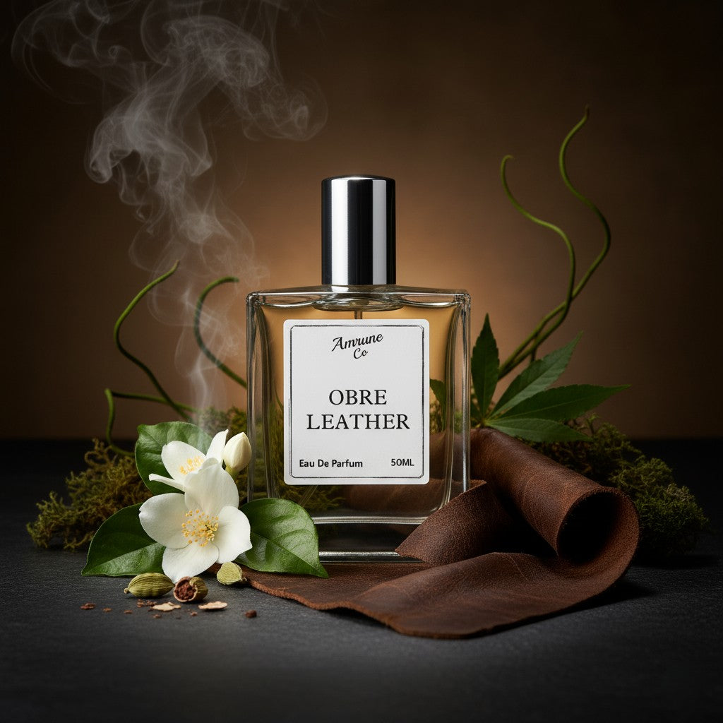 Obre Leather | Inspired by TF O@bre L@ather | Luxury Men Eau De Parfum | Leather Patchouli Spicy | Perfume for Men | Strong & Long Lasting Fragrance | 50ml